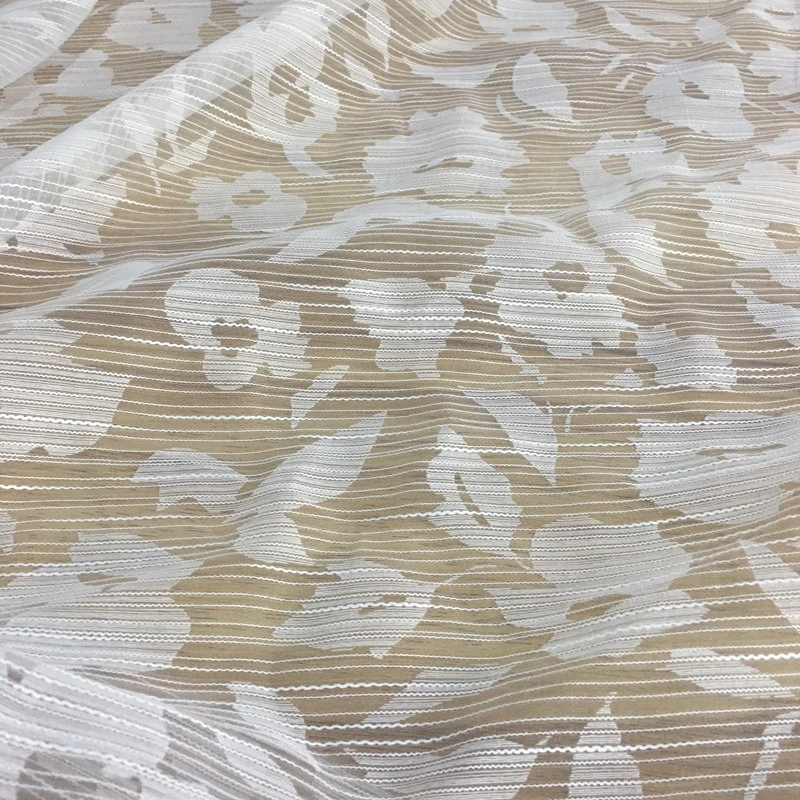 Raw silk fabric silk organza fabric bridal fabric 5mm