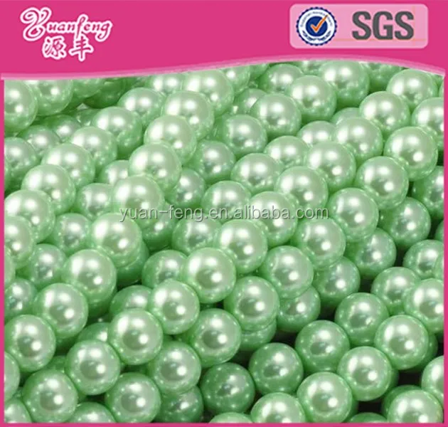 Beaded jewelry colorful abs pearl bead chains plastic bead strand