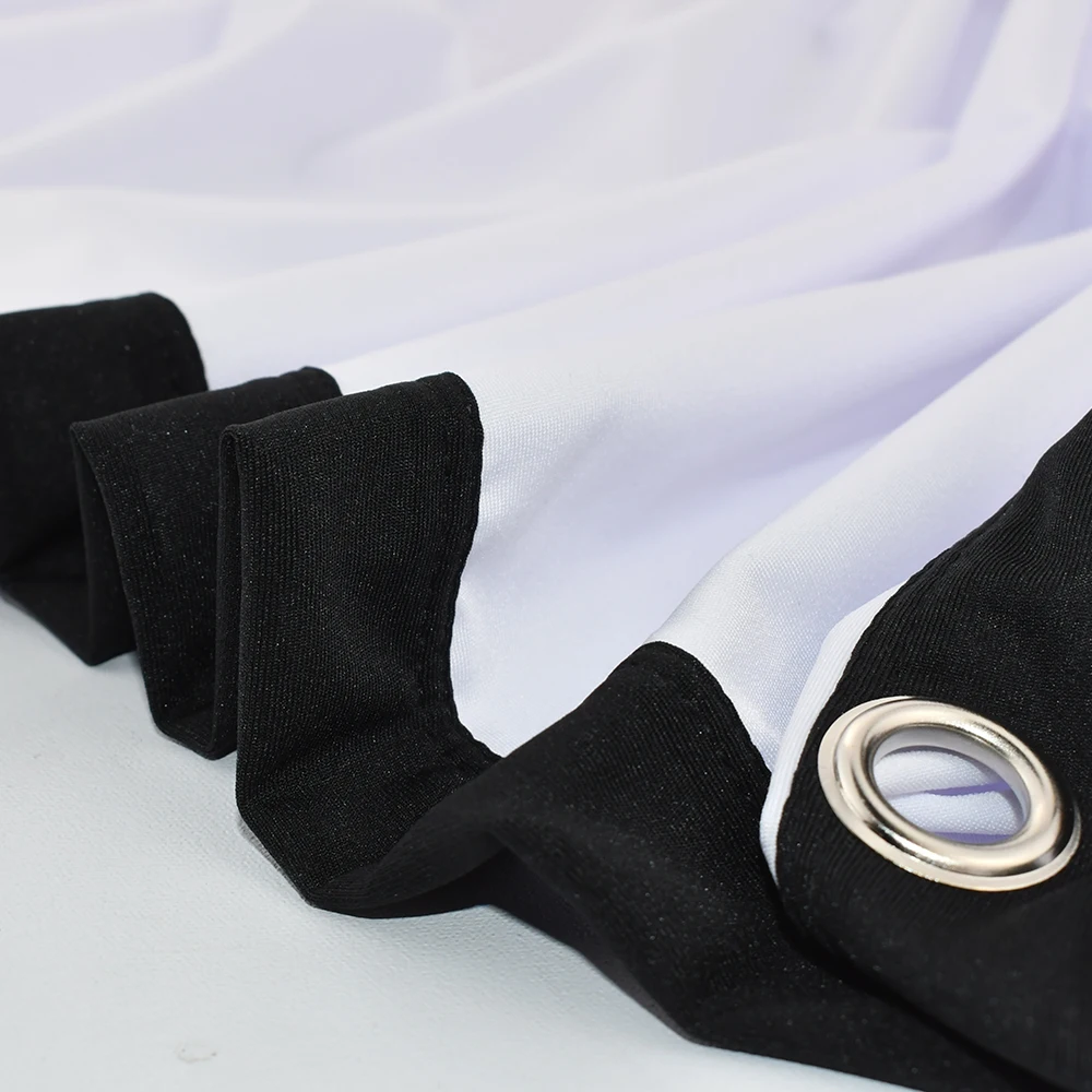 Portable simple cheap Folded/roll-up Projector Screen Fabric 100 inches Simple wall Projection movie Screen