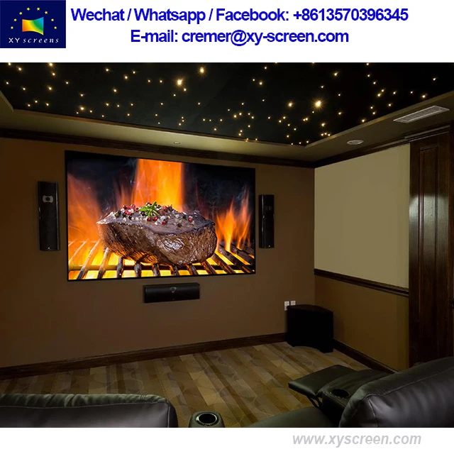 UST projector ultra thin frame projection screen home theater projection screen PET Crystal alr projector screen