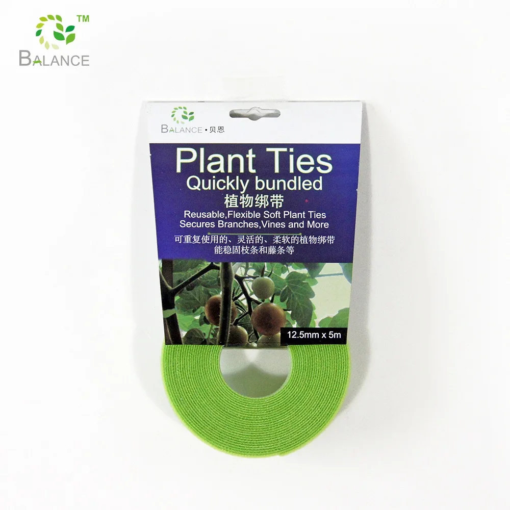 Adjustable Plant Ties Easy Wrap Hook Loop Garden Tree Tie Great Sticky Power Eco-friendly Strap, Rolls Soft