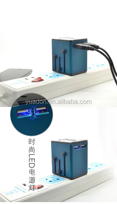 Новый дизайн universal travel адаптер с USB гнездо, переключатель гнездо, 2pin 3pin plug