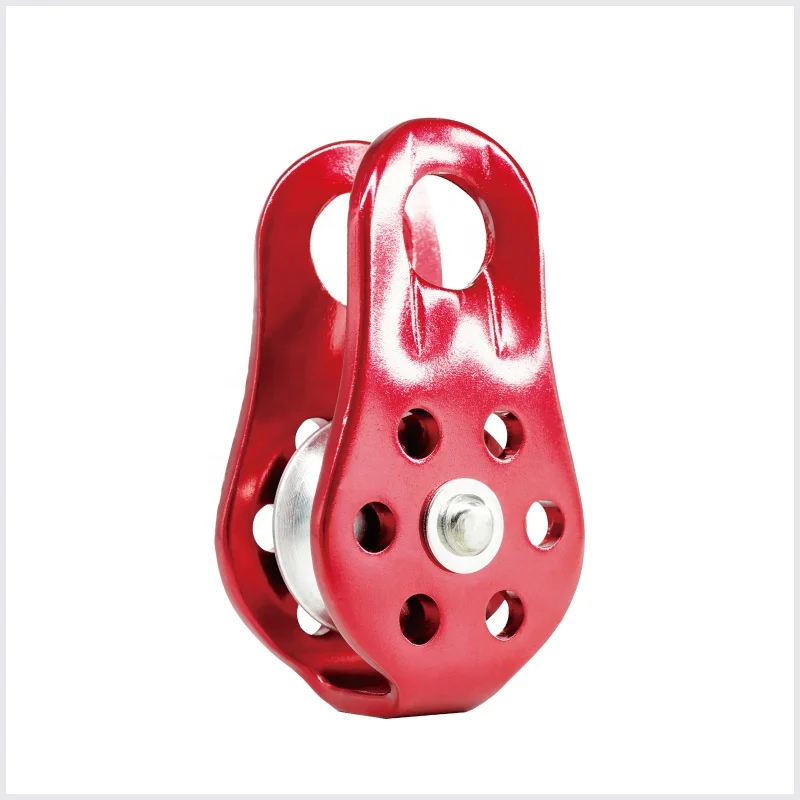 Aluminum fixed side plates single pulley