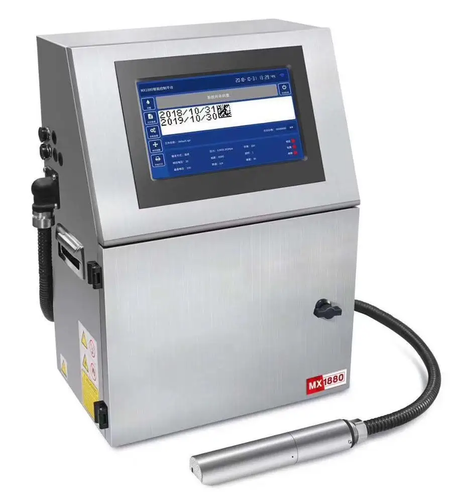 Wholesale 4 line High Speed Dot Peen Marking Inkjet Printer Dot Matrix Industrial Batch Coding Machine for Cardboard Bottle Box