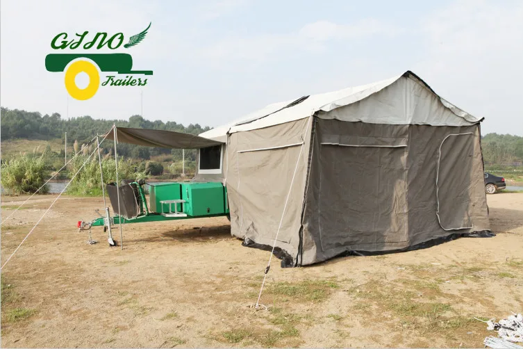 
4x4 soft floor atv tent trailer for camping 