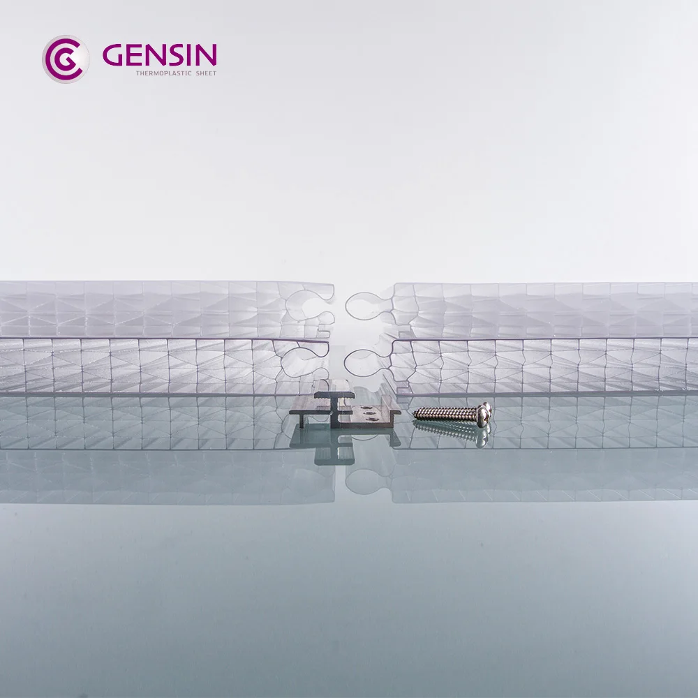 Строительные элементы GENSIN, 500 мм, ширина 40 мм, толстая поликарбонатная панель