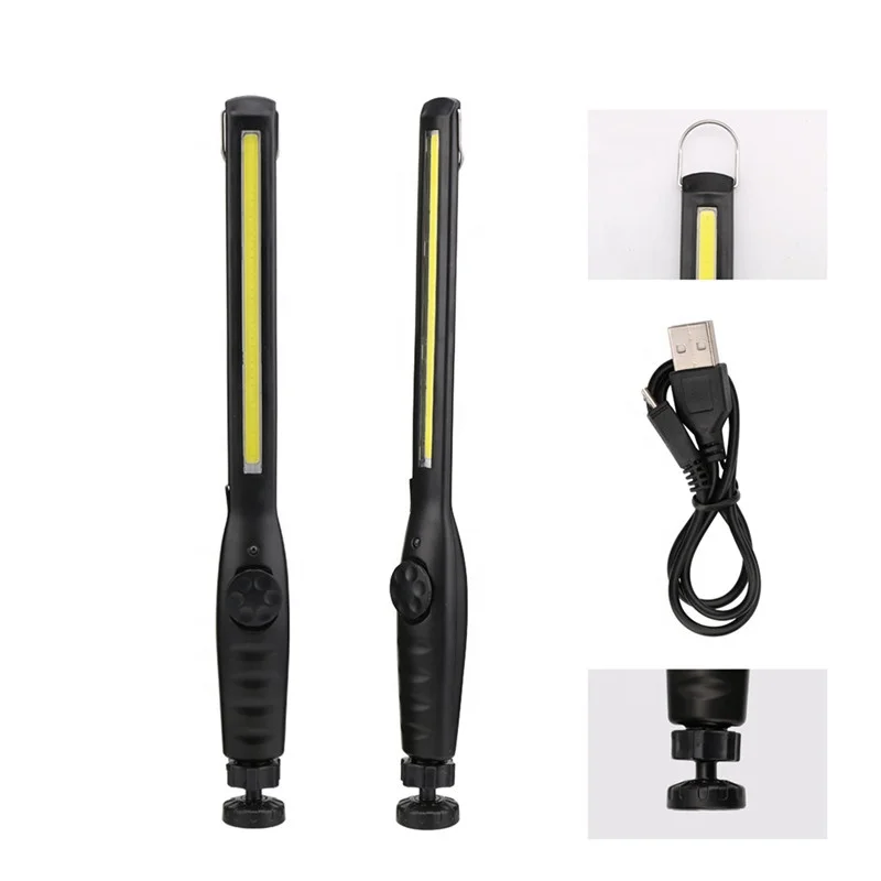 2018 Newly Designed 8W COB Work Light  360 Degree rotatable magnetic rechargeable led portable work light
