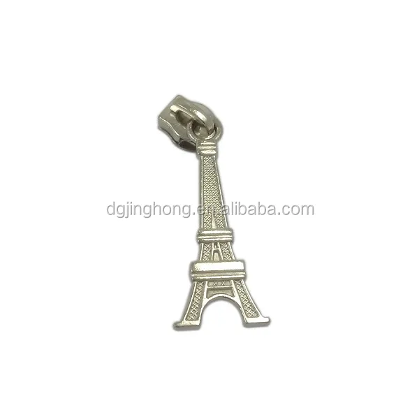 Letter A - factory direct sale decorative customized gold metal zipper