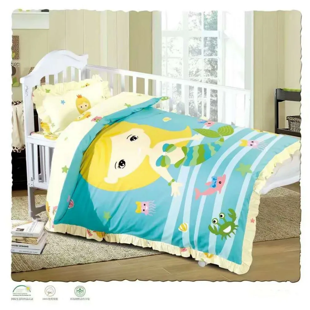 lovely pattern Bedsheet set factory super soft printing baby Bed sheet