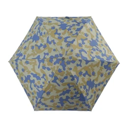 20 inch 5 foldable color coating uv protection manual small travel super mini 5 folding umbrellas