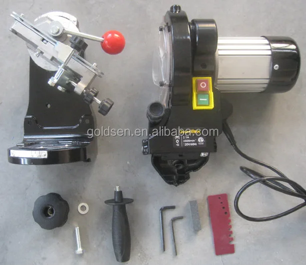 TOLHIT 145mm Induction Motor Power 3 in 1 Automatic Sharpening Tool Grinder Industrial Electric Sharpener Chainsaw 230w