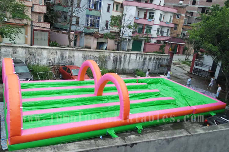 cheap Top sale 8m inflate water slip N slide adults/children Inflatable wet slide with pool JUMPFUN brand