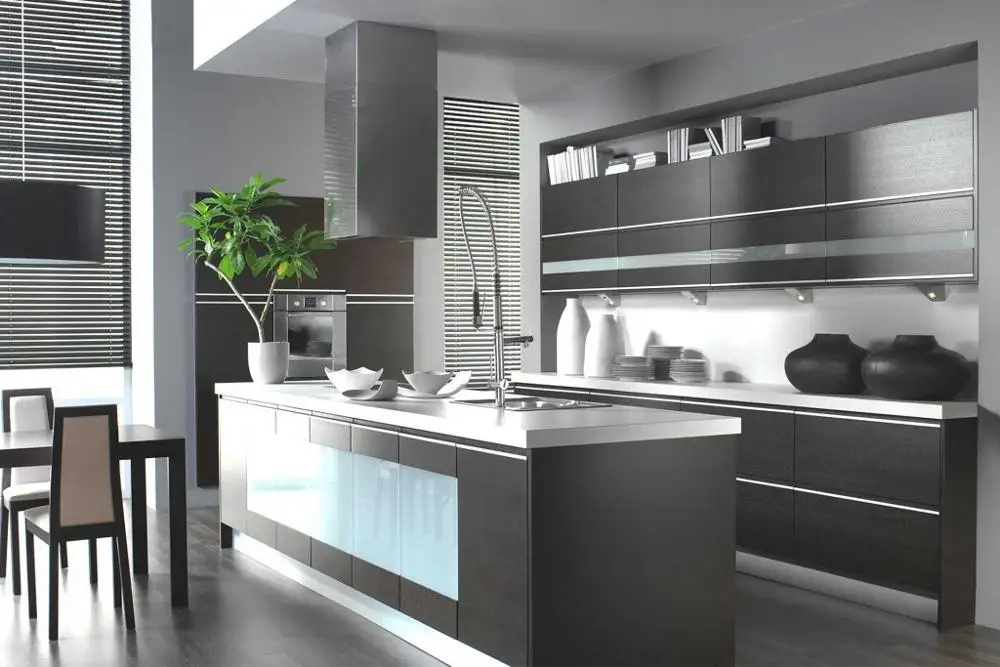 fireproof metal  steel cupboard price design morden kitchen cabinet