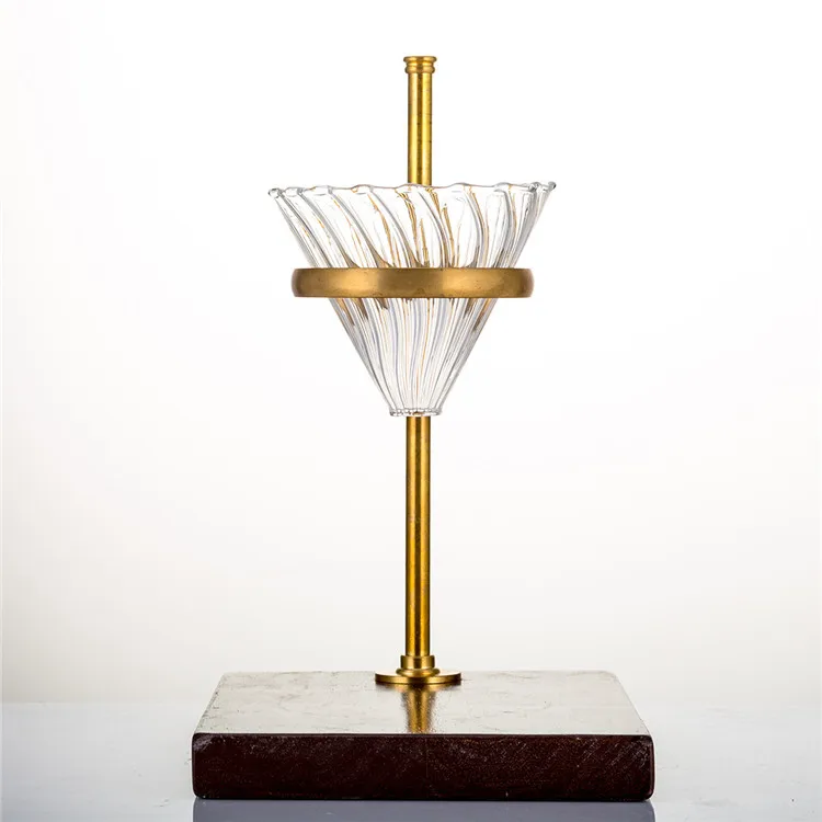 Wholesale Handmade Single Server Unique Design Coffee Maker with coffee dripper holder