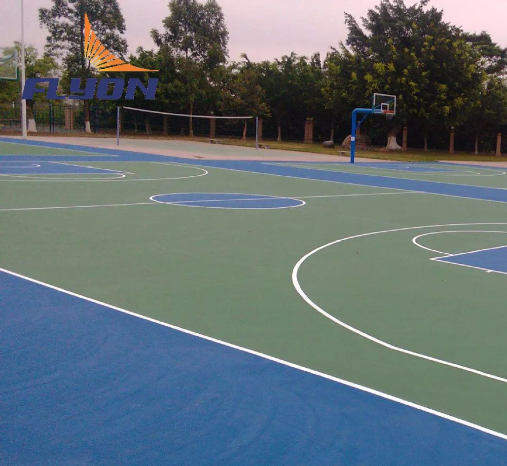 running track acrylic sports flooring pu paint badminton court mat