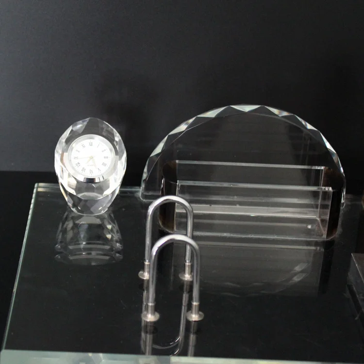 Оптовая продажа, персонализированные наборы для офисного стола с кристаллами в подарок