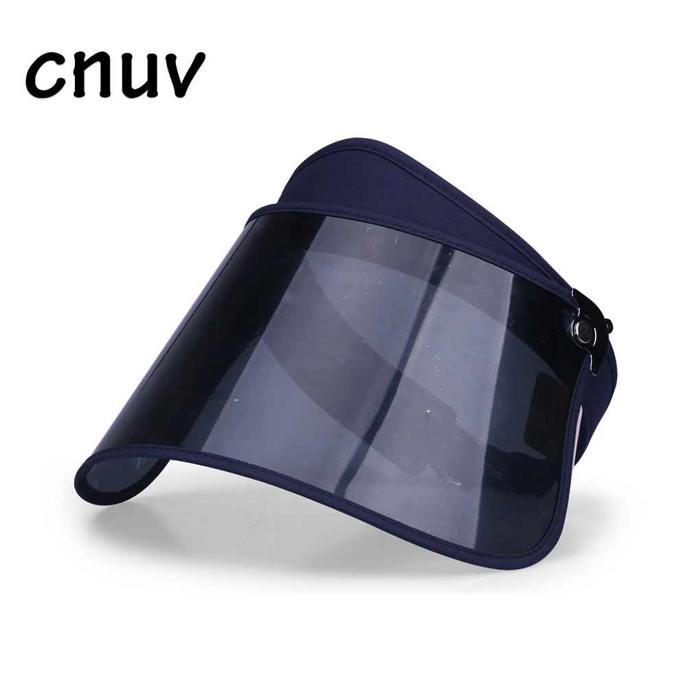 Polarizing visor caps male summer outdoor fishing bike helmet with large PVC sun visor hat