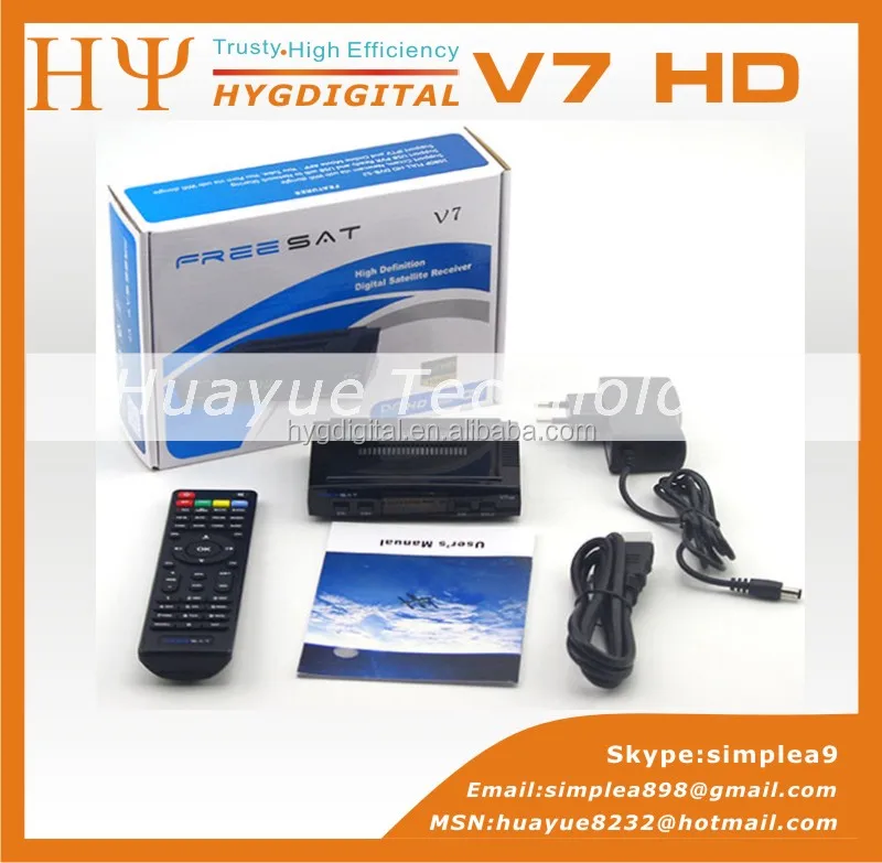 Freesat HD V7 DVB-S2 Тюнер Спутниковый Ресивер V7 open set top tv box