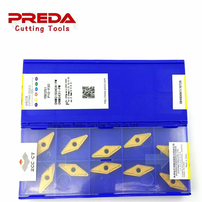 Lathe 100% Original ZCC VNMG160408/160412 Tungsten Carbide turning Insert/threading insert cutting tool  for stainless steel