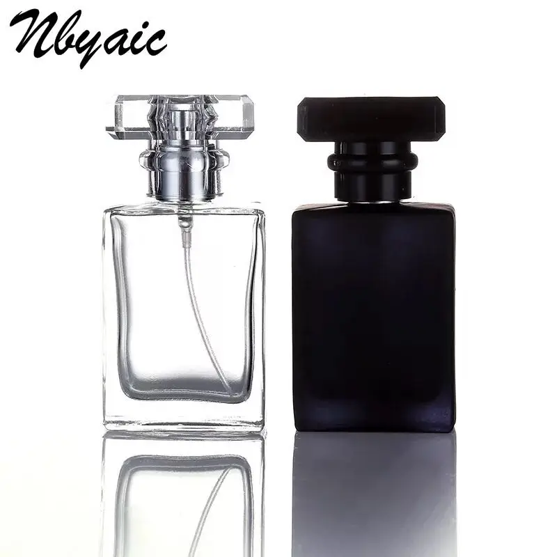 
30ml.50ml.100ml triangle shape glass spray perfume bottle made in china 