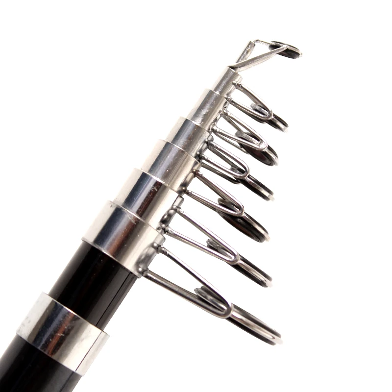 2.1m fiberglass telescopic fishing rod pocket sea fishing rod and reel combo