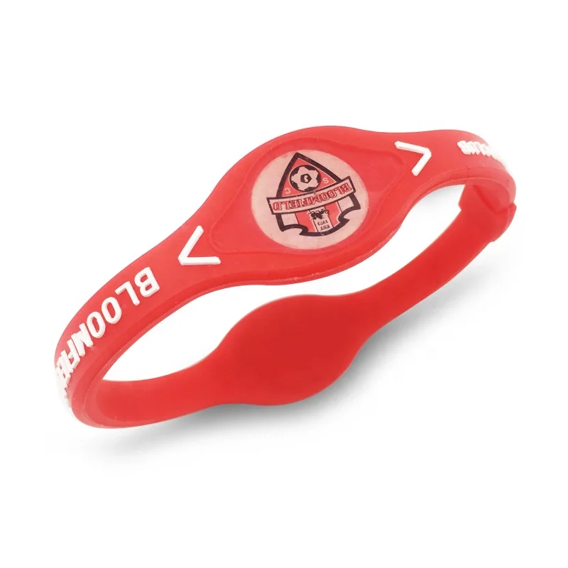 Power rubber silicone wristband bands with your logo