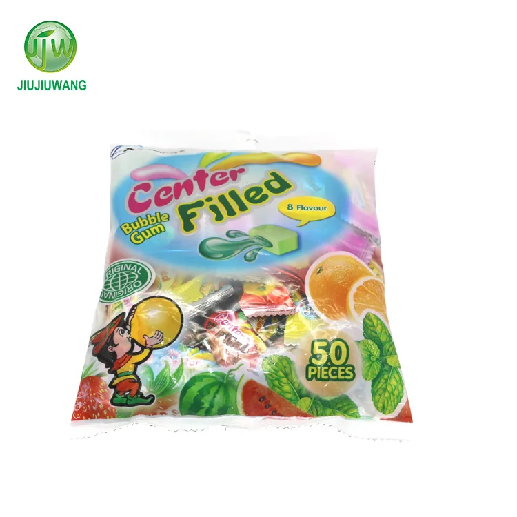 Пакет для упаковки фруктов, OEM, с наполнителем, жевательная резинка, конфеты