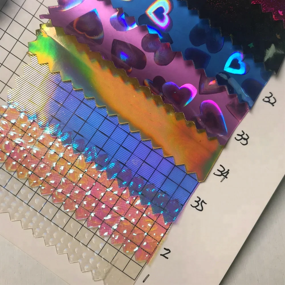 2018 super colorful heat reflective metallic vinyl fabric pvc film