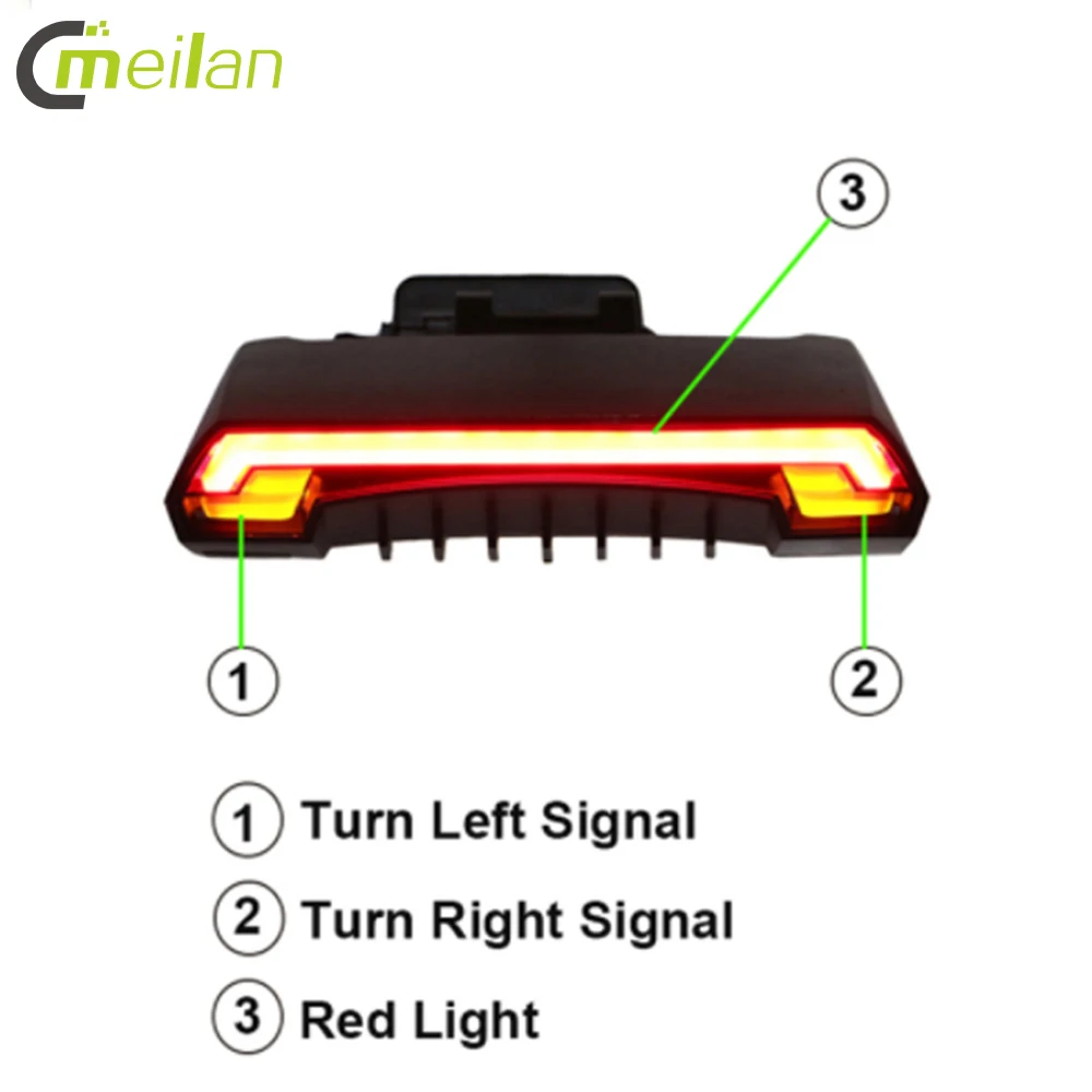 Meilan X5 Waterproof Cycling Safety Bicycle Laser Light Bike Light with Remote Control