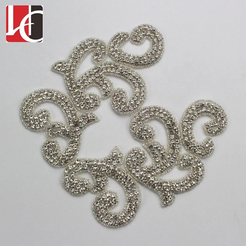 HC-5831 hechun Мода Одежда с украшением в виде кристаллов со стразами аппликацией ручной работы высокого качества