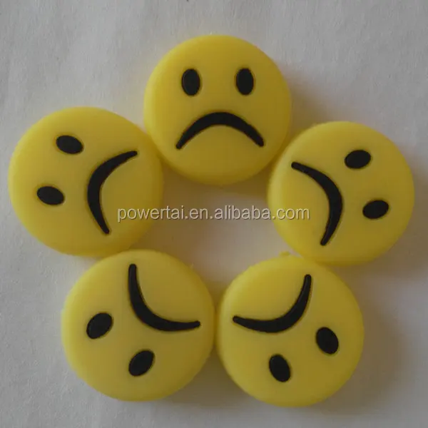 Tennis dampeners yellow dampeners sad face crying face shock absorber promotional price