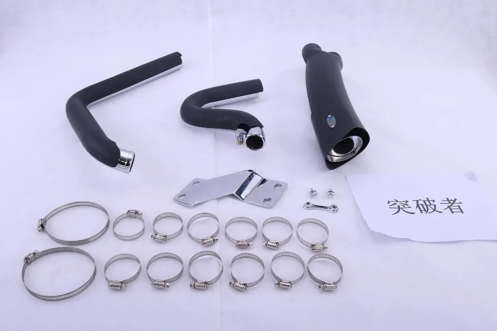 Железная хромированная черная отделка производительность выхлопной трубы система для Harley прорыв