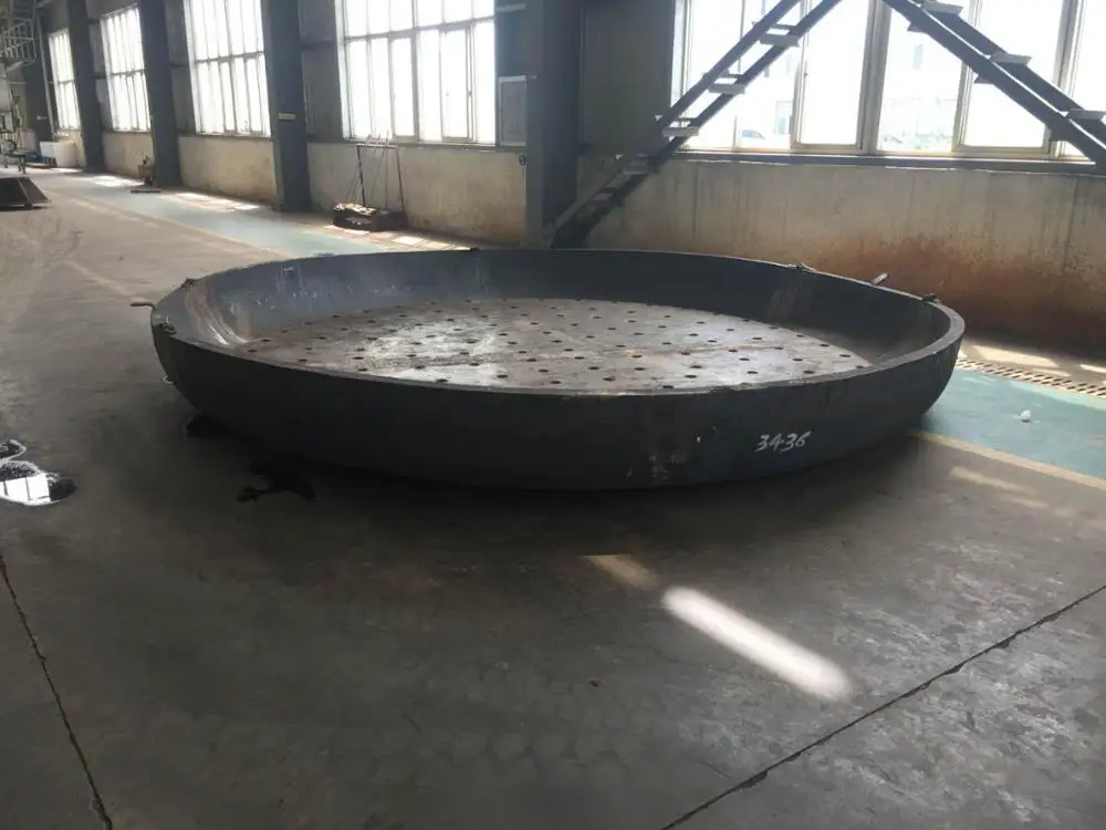 Pressure vessel dish end forming sealing head