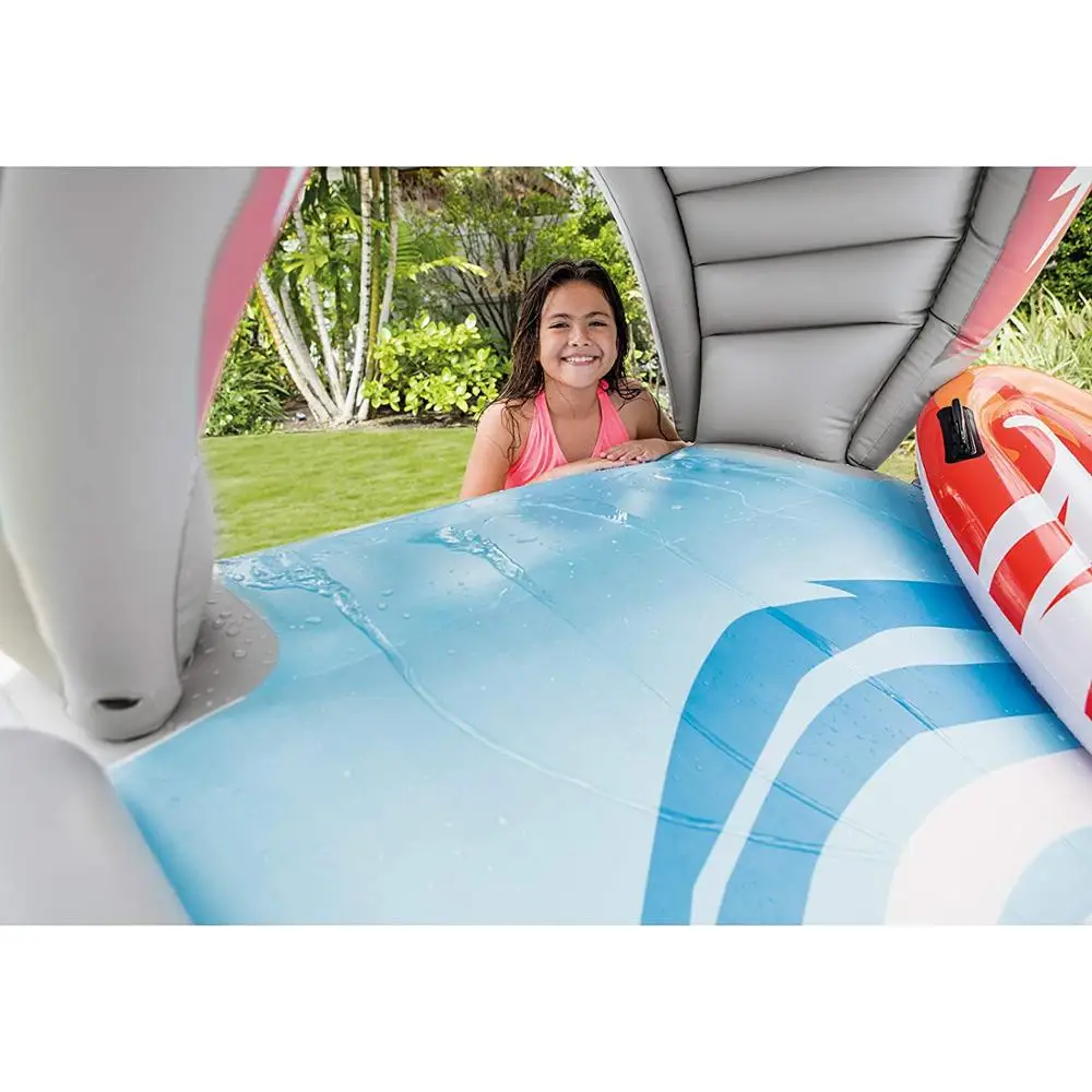 
Factory sales Summer Kids Play Outdoor Game Toys Long Inflatable Speed Triple Splash Water Slip and Slide 