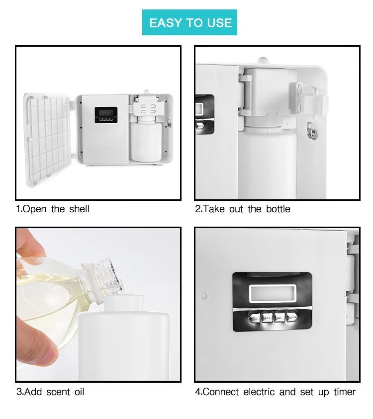 Wall Mounted Wifi APP Control Scent Aroma Nebulizer Scent Air Purifier Scent Marketing