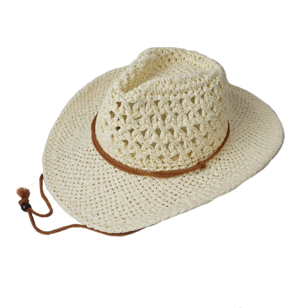 
2020 Simple style high quality black cowboy straw hat  (60824599523)