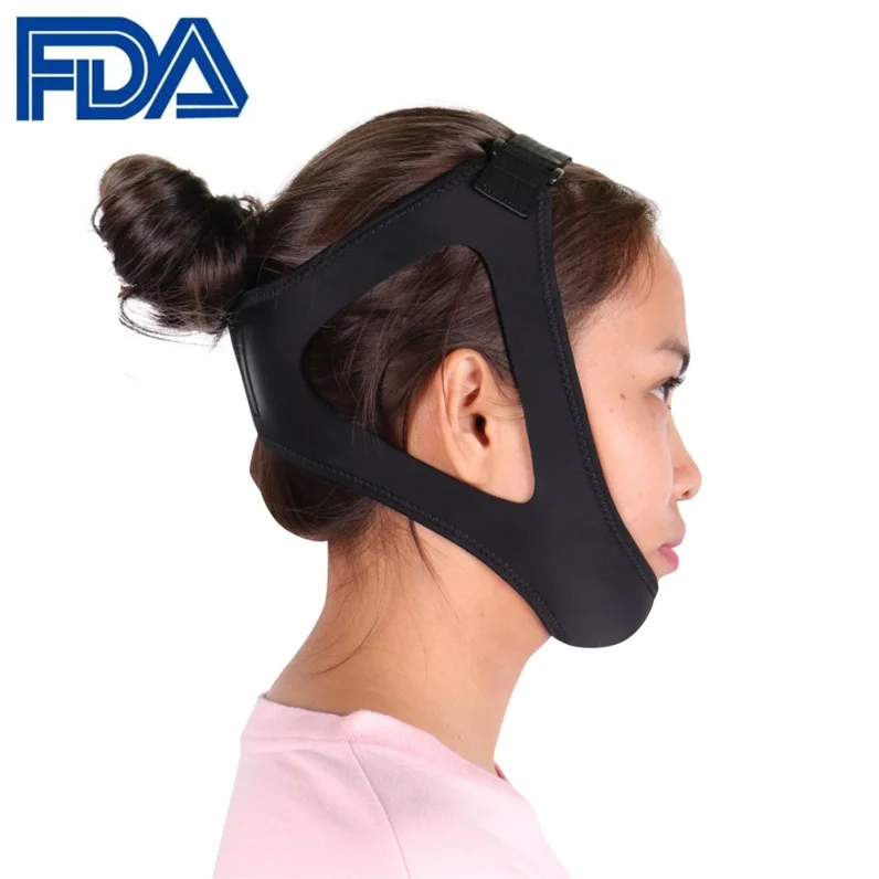 Amazon Custom Neoprene Adjustable Anti-snoring Nose Belt Clip Chin Strap