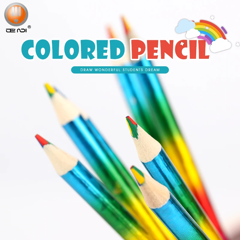 foil rainbow  colored pencil