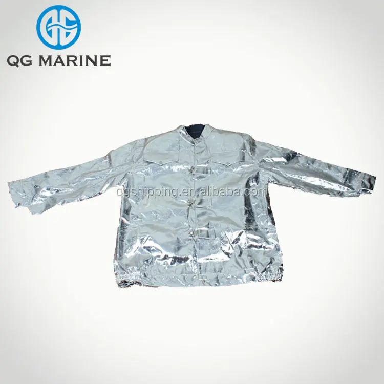SOLAS fire entry fire resistant fire fighting suit with aluminum foil
