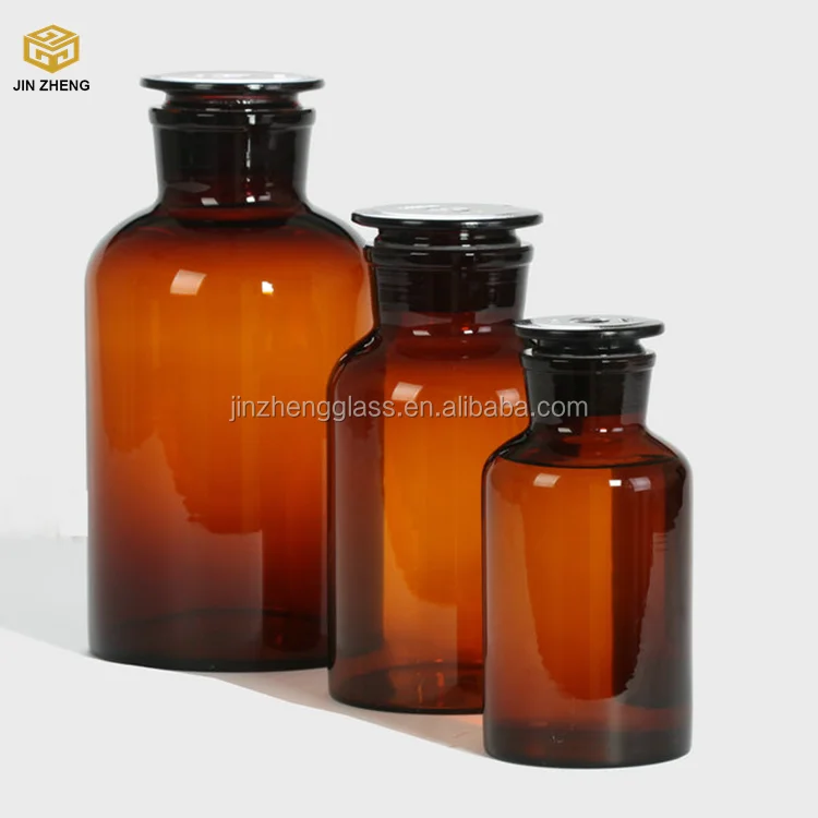 Wholesale Amber Glass Apothecary Bottle Pharmacy Reagent Bottle