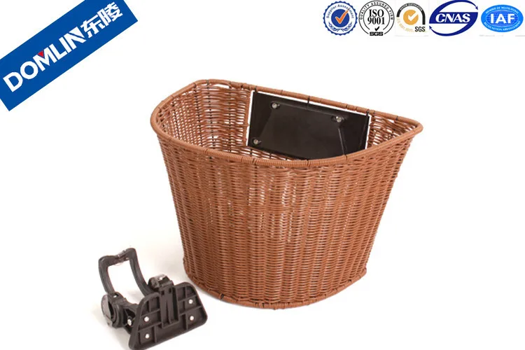 Высококачественная плетеная велосипедная корзина