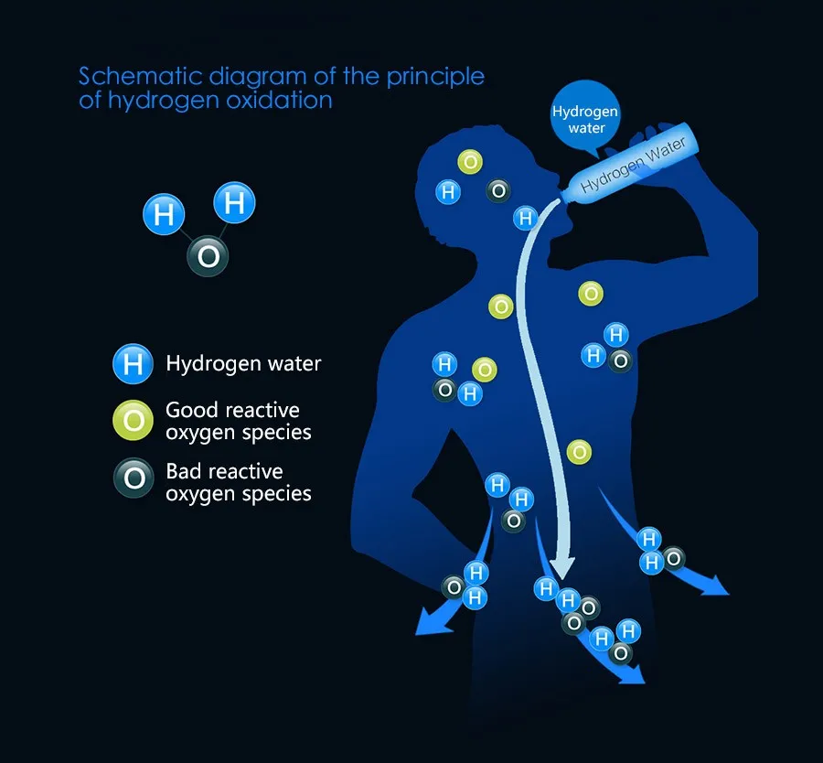 2021 Product Hydrogen Rich Water Cup Smart Water Bottle Capacity 500mL generator