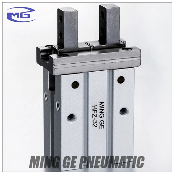 HFZ Double Acting Finger Parallel Pneumatic Air Gripper Pneumatic Cylinder Air Claw Pneumatic Parallel Finger Cylinder