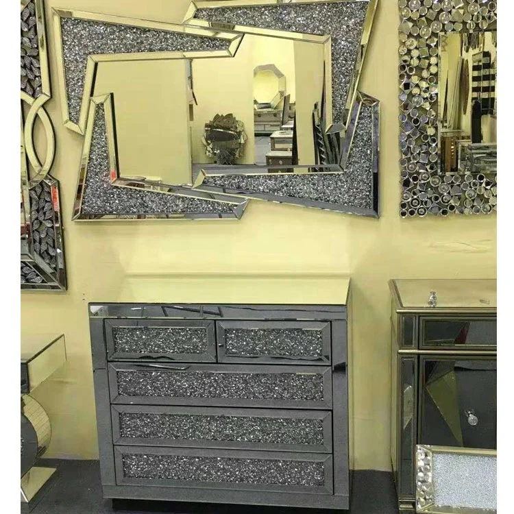 5 Drawers Sparkly Diamond Chest of Drawer