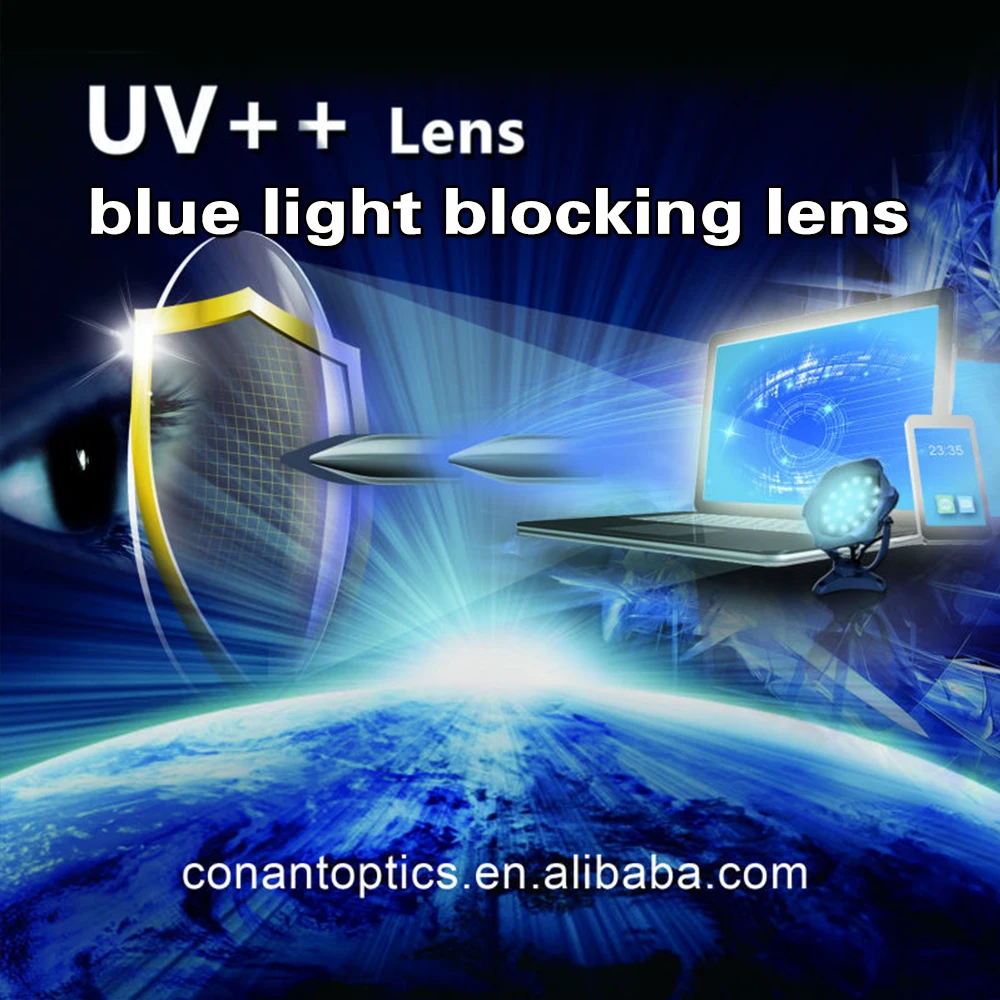 Digital office progressive lenses uv++ blue block optical lens