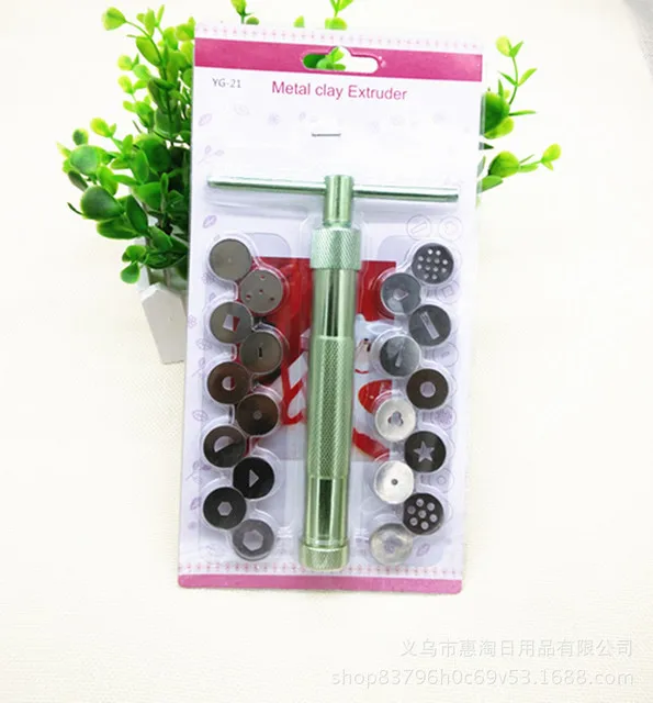 Yiwu bobao factory supply small portable custom high quality Non-toxic metal clay craft DIY pet food bakery extruder squeezer