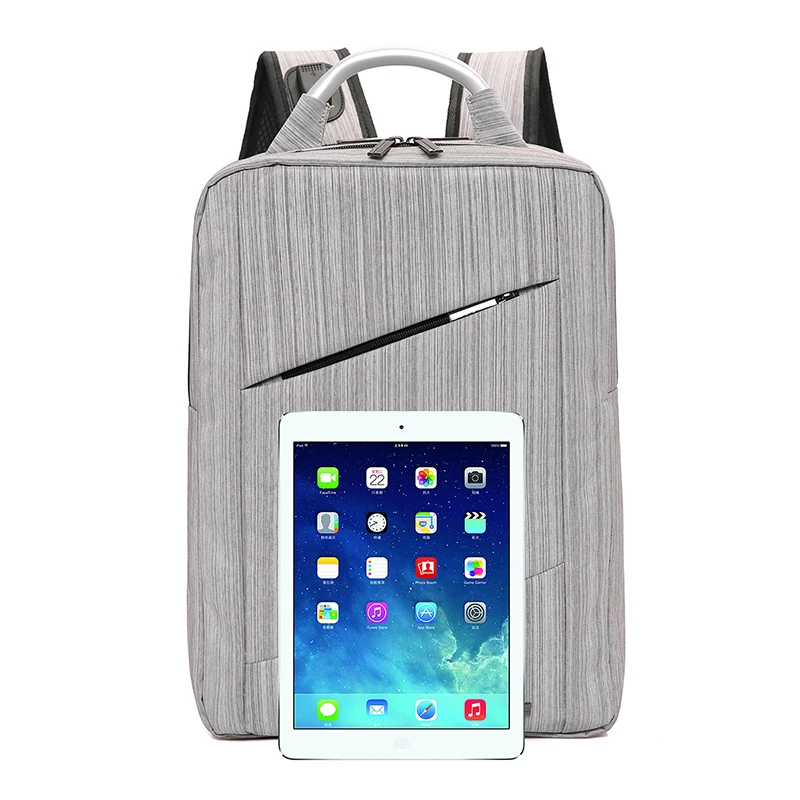 Vintage waterproof multifunction 12.5 inch nylon laptop backpack computer bag for men