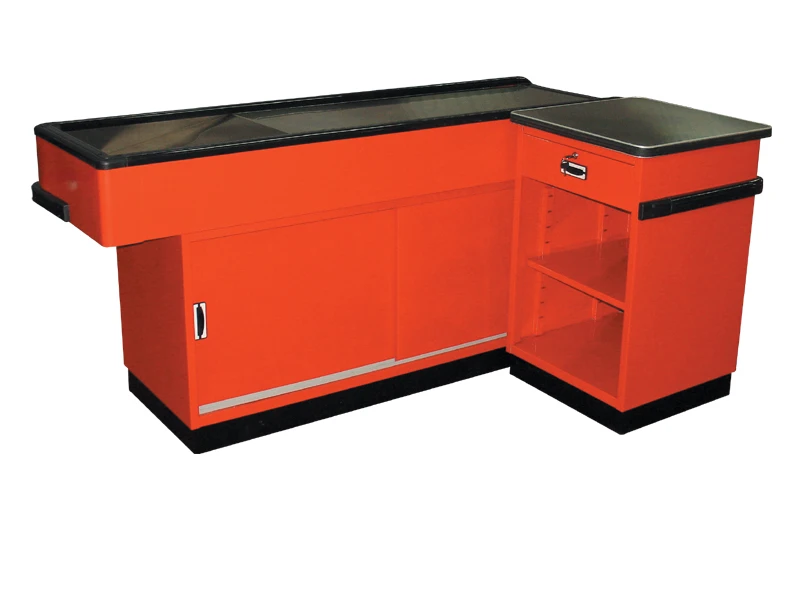 Кассовый столик из нержавеющей стали для супермаркета, розничного магазина, кассы