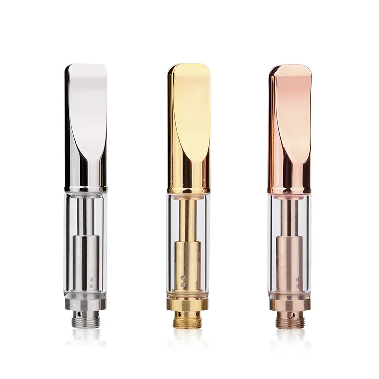 .5ml 1ml gold cbd oil glass atomizer A3 vape cartridge