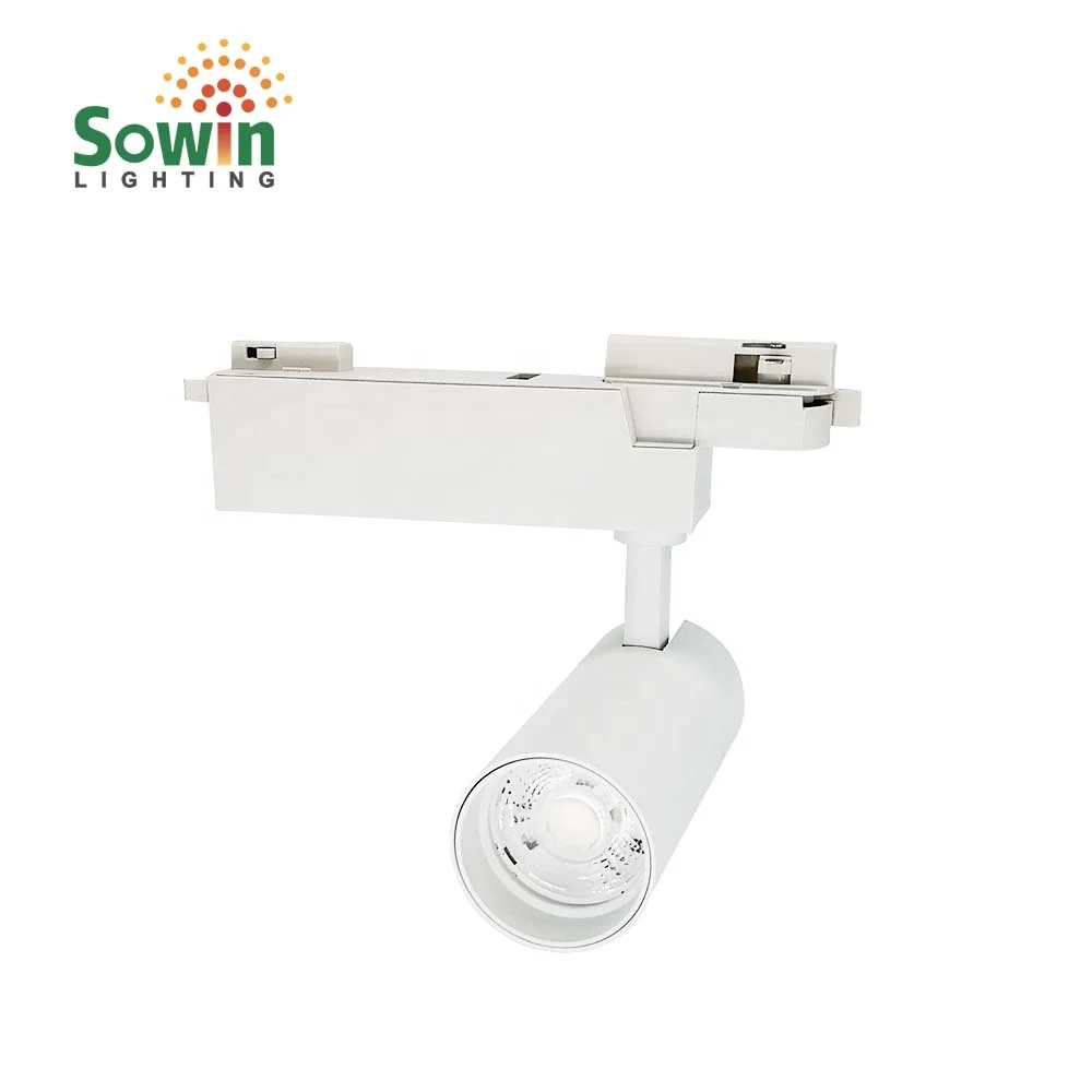 
led cob black housing white body 35w led track light 15w 18w 24w 30w 3000k 4000k 6000k track lighting lamp 